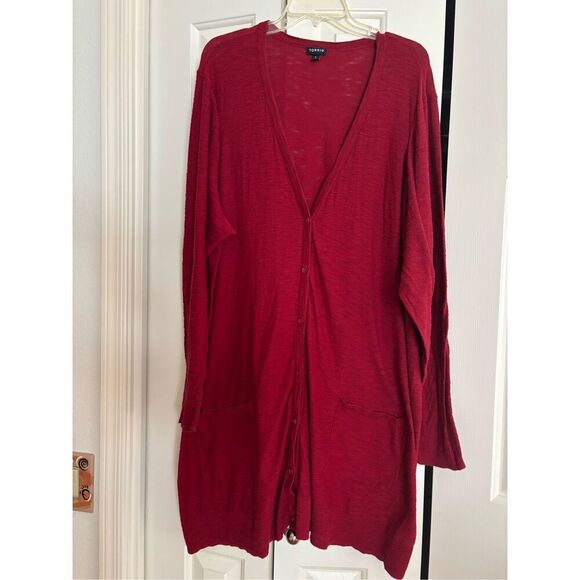 Torrid Burnout Cardigan Sweater - Picture 1 of 6